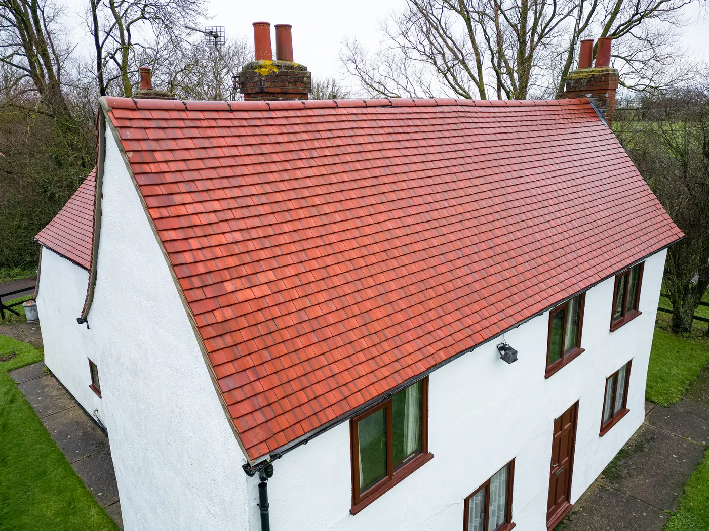 Heritage clay tile roof period cottage restoration