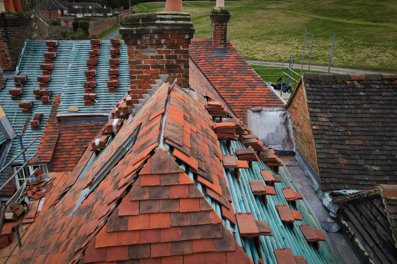 New roof installation